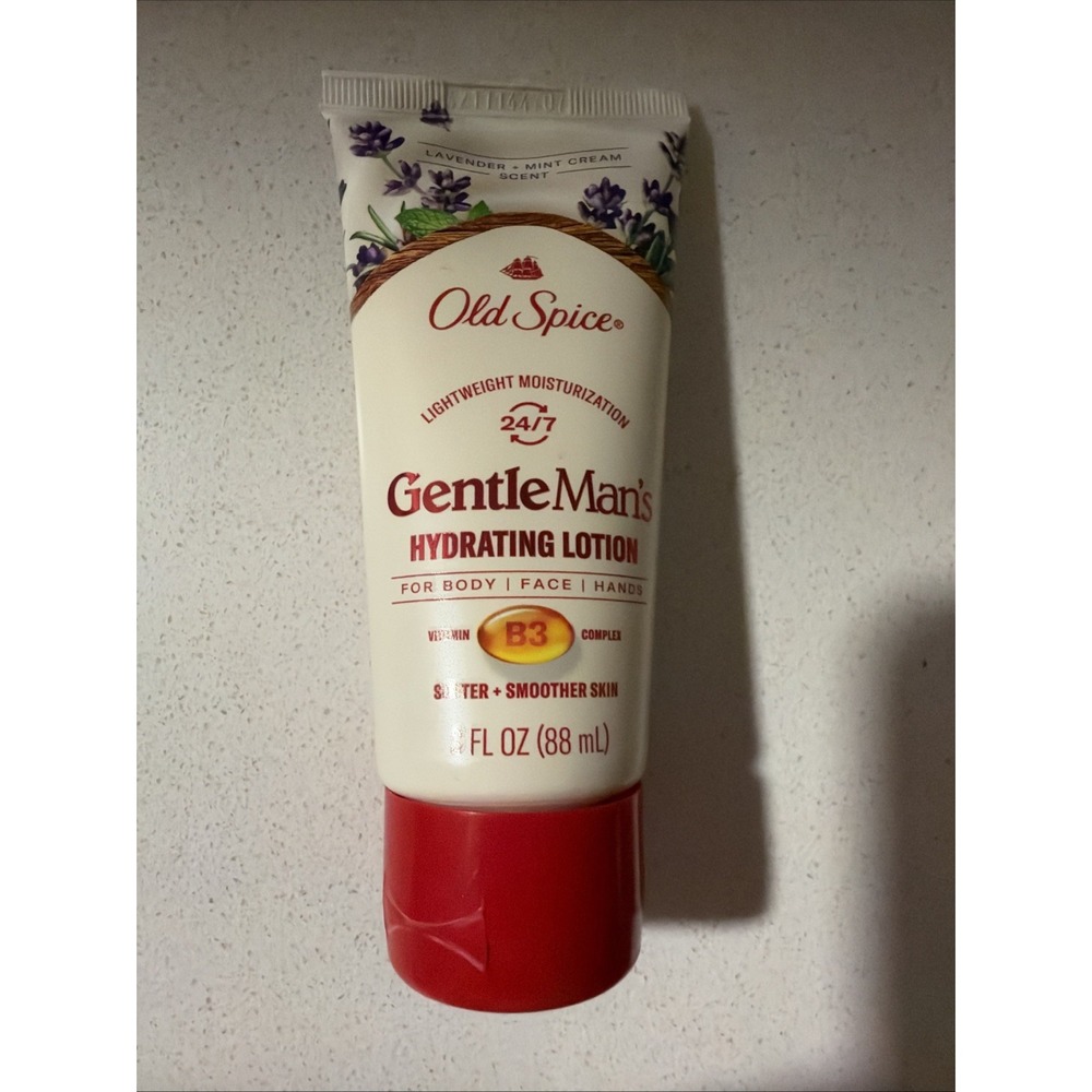 Old Spice Gentleman's Hydrating Lotion Lavender & Mint Cream Scent 3.0oz